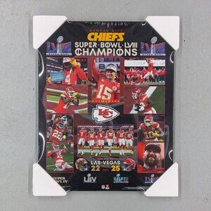 Super Bowl LVIII 2024 Kansas City Chiefs - Champions 16x20" Poster-Plaque *NEW*